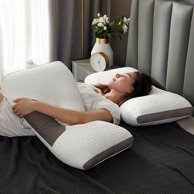 Rest Form Hybrid Pillow, PP Cotton Fill, Raised Side Support Design