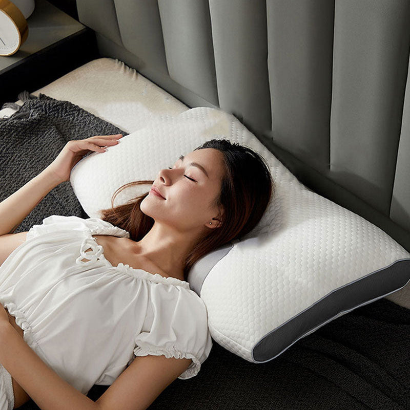 Rest Form Hybrid Pillow, PP Cotton Fill, Raised Side Support Design