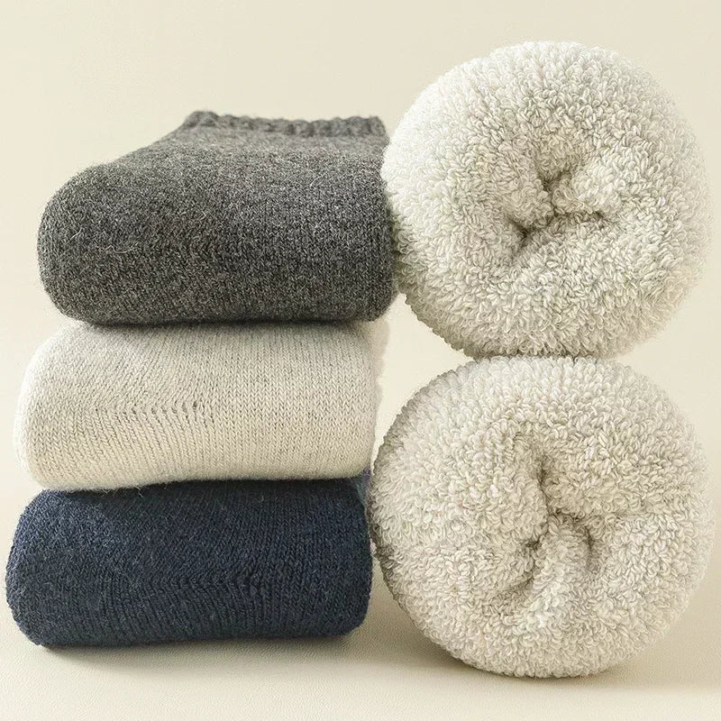 (3 Pairs) Warm Merino Wool Socks